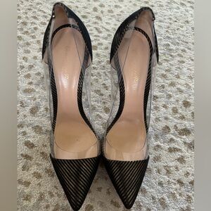 Gianvito Rossi plastic side heels